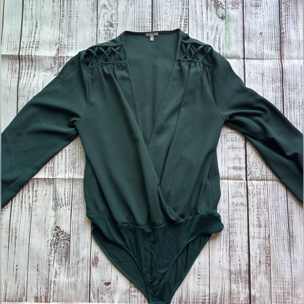 Charlotte Russe Green Bodysuit